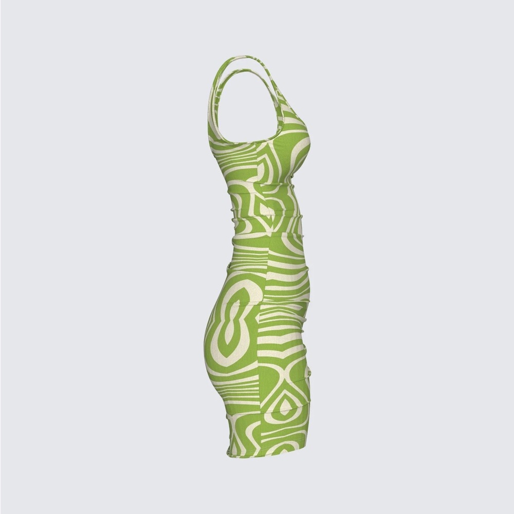 FINESSE Cher Green Sweater Dress